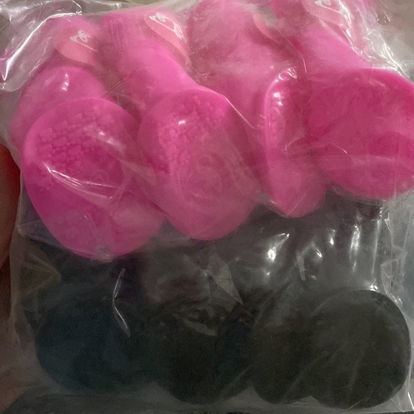 NWT 8pc Pink & Black Rainboots - Picture 7 of 7